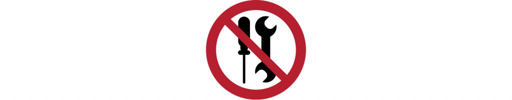 Icon: Nicht von Benutzern zu warten