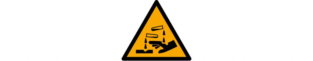 Icon: Warnung vor ätzenden Stoffen